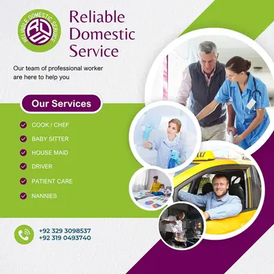 Maid/House Maids/Cook/Driver/Babysitter/ Couple/Patient Care/Helper